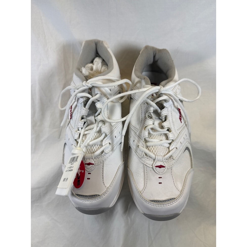 Avia Cantilever Women 9 Wide White Walking Shoes Sneakers A1371WWSRW